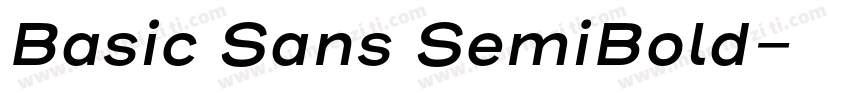 Basic Sans SemiBold字体转换